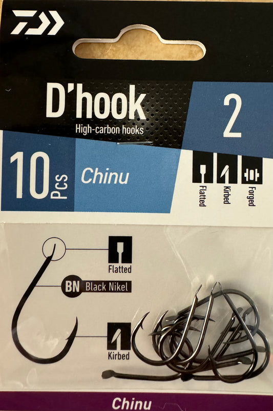 Anzuelos Daiwa D' Hook Chinu