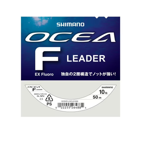 Shimano Linea Ocea EX Fluoro Leader 50m 0.265mm 10lb Clear